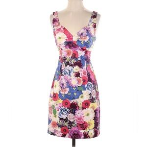 Guess floral Bodycon Midi Dress Size 2